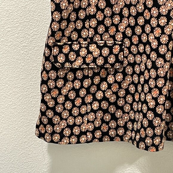 NWT ANTHROPOLOGIE MAEVE Jacquard Sleeveless Tunic/Mini Dress Floral Black/Tan XL - Picture 4 of 12